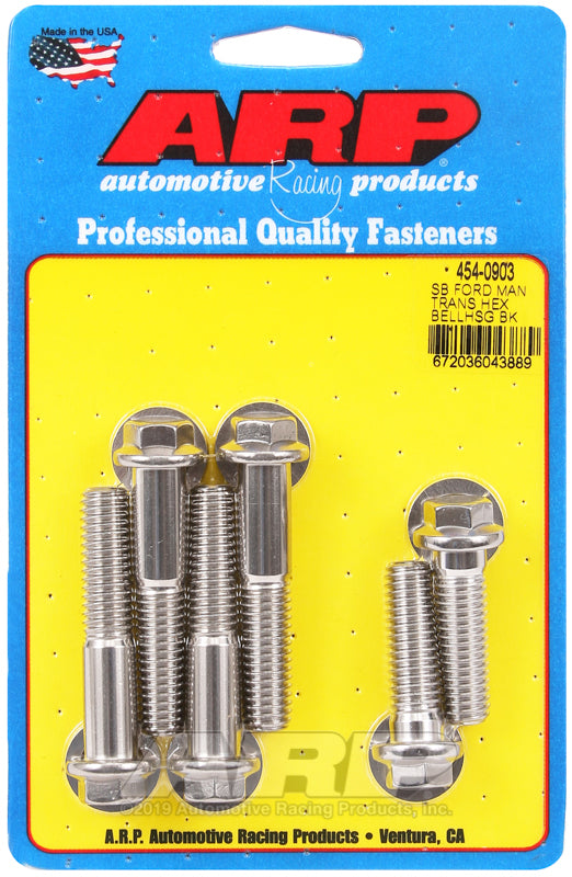 ARP 454-0903 SB Ford Manual Trans SS Hex Bellhousing Bolt Kit