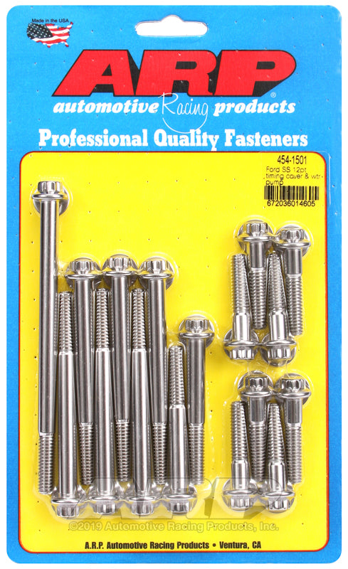 ARP 454-1501 Ford SS 12PT Timing Cover & Water Pump Kit