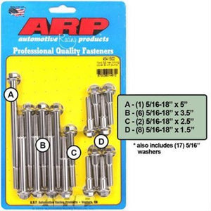 ARP 454-1502 Ford SS Hex Timing Cover & Water Pump Kit