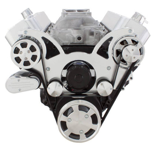 CVF 454-WRAPTOR-AC-EWP Serpentine System for Big Block Chevy - AC Power Steering & Alternator w/ Electric Water Pump - All Inclusive