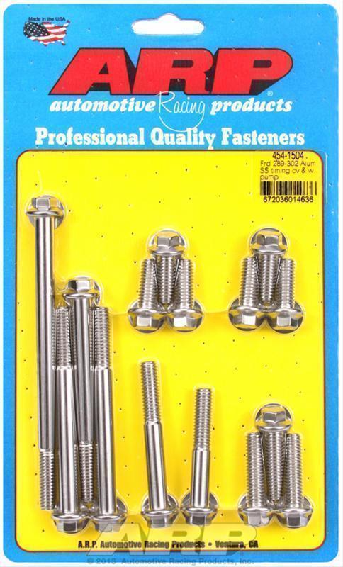 ARP Fasteners ARP454-1504 454-1504 Ford 289-302 Alum SS Tim Cover & Water Pump Kit
