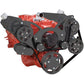 CVF B-350-WRAPTOR-ACO-EWP Black Serpentine System for Chev SB 283-350-400 - AC & Alternator w/ Electric Water Pump - All Inclusive