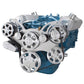CVF Racing CVF-360-WRAPTOR-ACO 360-WRAPTOR-ACO Serpentine System for Small Block Mopar - AC & Alternator - All Inclusive