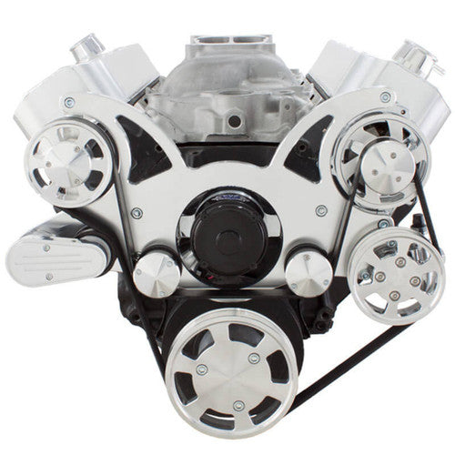 CVF 454-WRAPTOR-AC-EWP Serpentine System for Big Block Chevy - AC Power Steering & Alternator w/ Electric Water Pump - All Inclusive