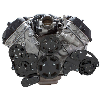 CVF B-FC5-WRAPTOR-ALT Stealth Black Serpentine System for Ford Coyote 5.0 - Alternator - All Inclusive