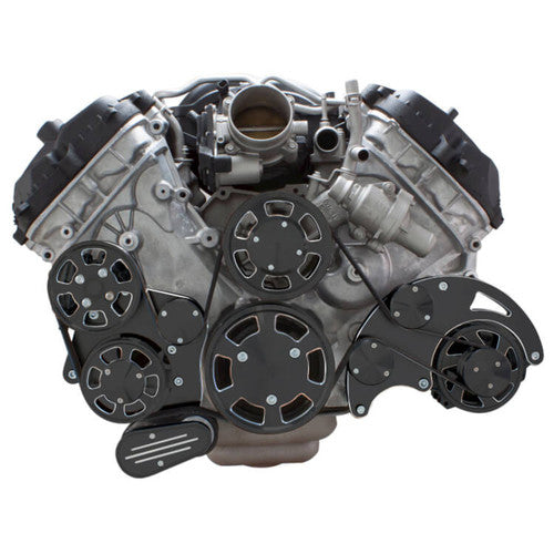 CVF BD-FC5-WRAPTOR-ACO Black Diamond Serpentine System for Ford Coyote 5.0 - AC & Alternator - All Inclusive