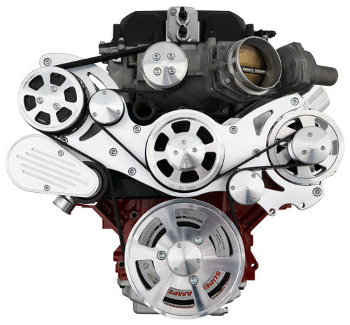 LSA-WRAPTOR-AC-CAM Chevy LSA Serpentine Kit AC Alternator & Power Steering