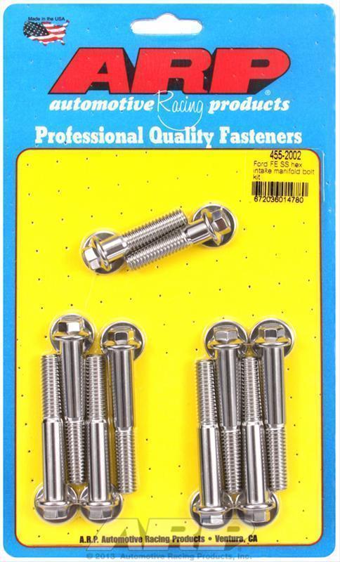 ARP 455-2002 Ford Fe SS Hex Intake Manifold Bolt Kit