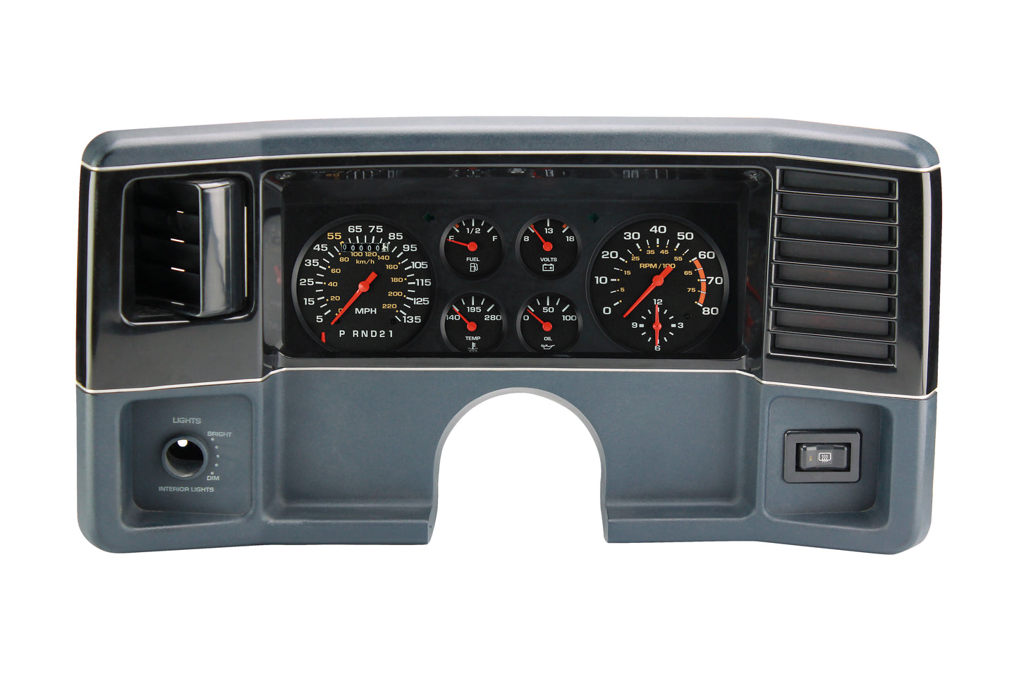Classic Instruments CH78OE07 Chevy G-Body Direct Fit Gauge Package without Overdrive Gear Indicator