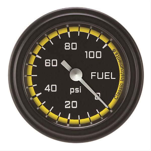 Classic Instruments AX146YBLF Autocross Yellow w/ Black Bezel 2-1/8" Full Swe