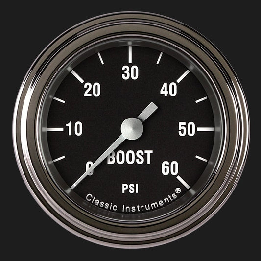 Classic Instruments HR143SLF Hot Rod 2-1/8" Boost Gauge, 60 psi