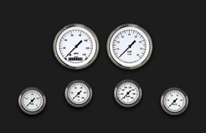 Classic Instruments WH101SLF White Hot Six Gauge Set 101