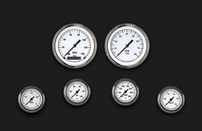 Classic Instruments WH101SLF White Hot Six Gauge Set 101