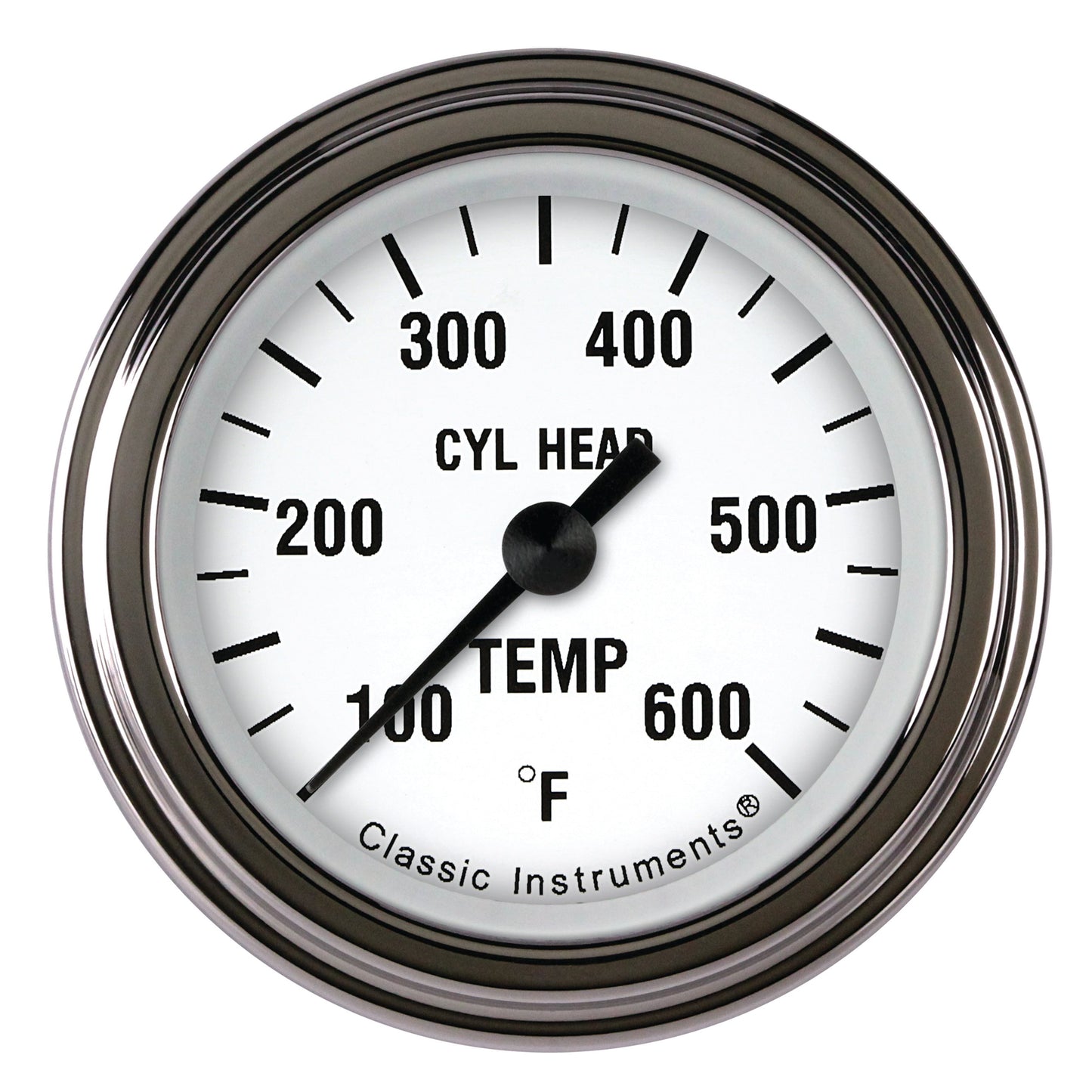 Classic Instruments WH197SLF White Hot 2 1/8" Cylinder Head Temp. Gauge