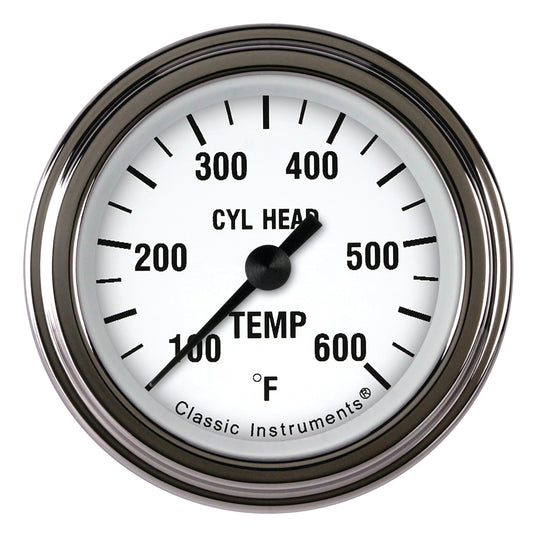 Classic Instruments WH197SLF White Hot 2 1/8" Cylinder Head Temp. Gauge