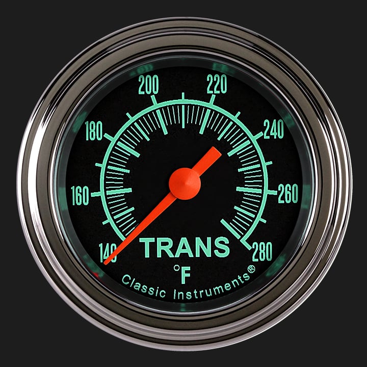 Classic Instruments GS127SLF G-Stock - Transmission Temp Gauge Full Sweep 2-1/8"