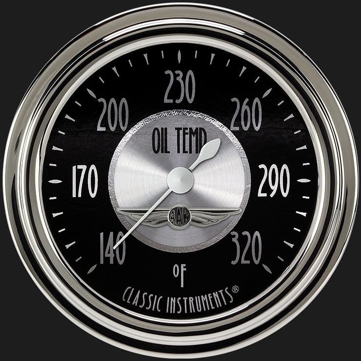 Classic Instruments AT328SLC All American Tradition 2 5/8" Oil Temperature Gauge