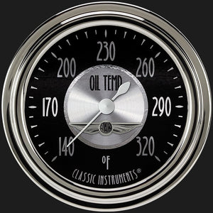 Classic Instruments AT328SLC All American Tradition 2 5/8" Oil Temperature Gauge