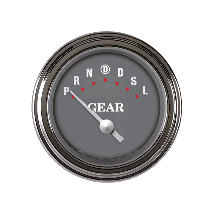 Classic Instruments SG06SLF SG - Gear Indicator Gauge w/ Overdrive 2-1/8"