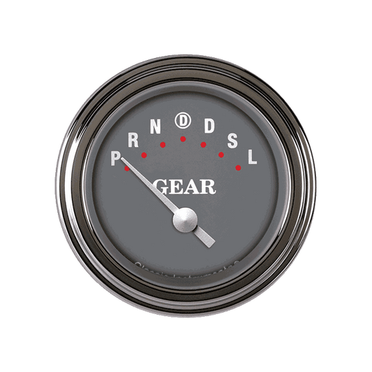Classic Instruments SG06SLF SG - Gear Indicator Gauge w/ Overdrive 2-1/8"