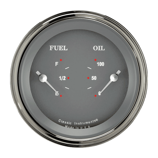 Classic Instruments SG72SLF SG - Dual Gauge Oil & Fuel (240-33 OHM)