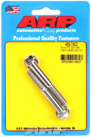 ARP 455-7402 Ford Fe SS Hex Thermostat Bolt Kit
