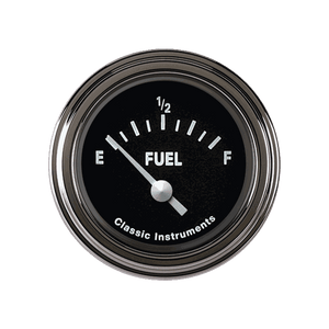 Classic Instruments TE14BSLF Tetra Series, Black Fuel Gauge 0-30