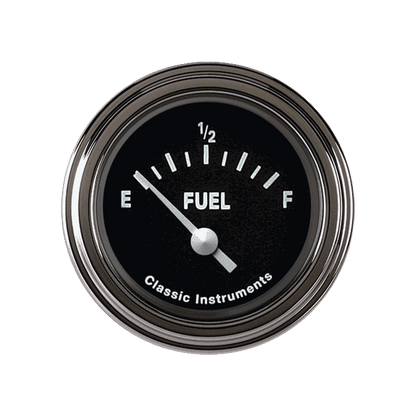 Classic Instruments TE09BSLF Tetra Series, Black Fuel Gauge 240-33