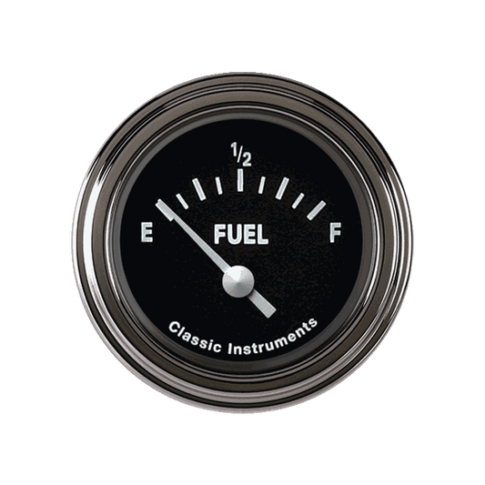 Classic Instruments TE11BSLF Tetra Series, Black Fuel Gauge 75-10