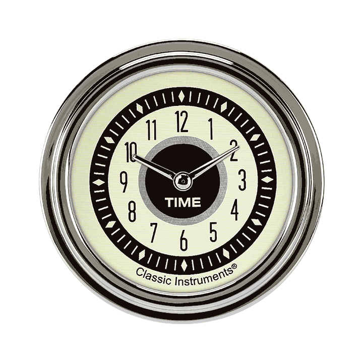 Classic Instruments NT92SLC Nostalgia VT 2 5/8" Clock