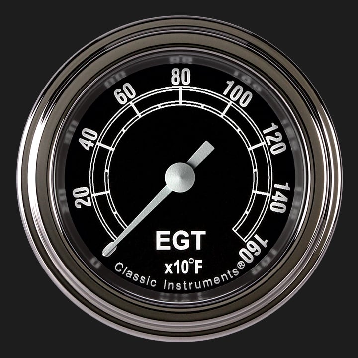Classic Instruments TR198SLF Traditional 2 1/8" Exhaust Gas Temp. Gauge
