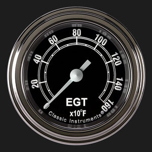 Classic Instruments TR198SLF Traditional 2 1/8" Exhaust Gas Temp. Gauge