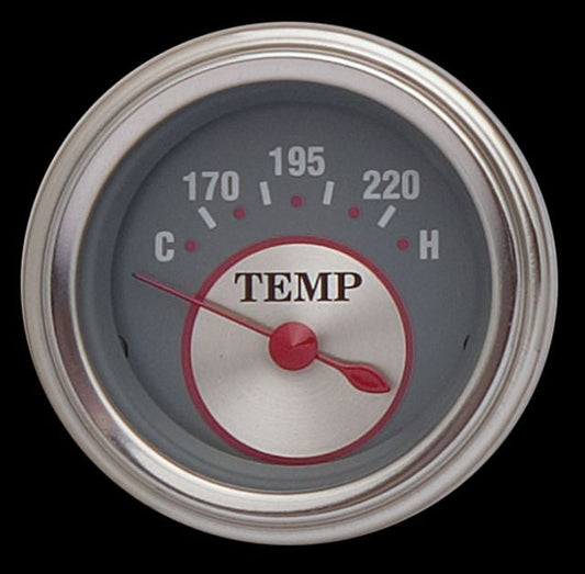 Classic Instruments SS26SLF Silver - Water Temp Gauge 2-1/6"
