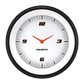 Classic Instruments VS93WBLF Velocity White - Clock Gauge 3-3/8"