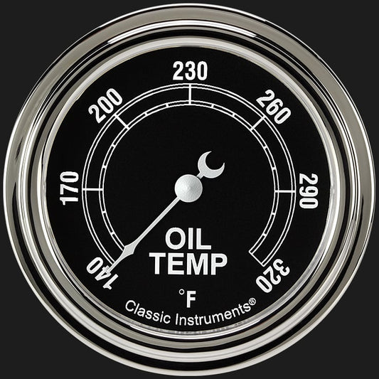 Classic Instruments TR328SLF Traditional 2 5/8" Oil Temperature Gauge