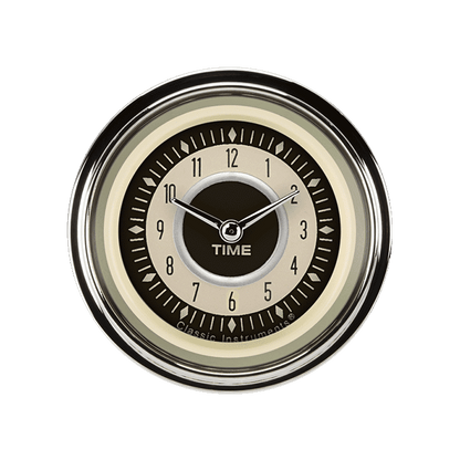 Classic Instruments NT90SHC Nostalgia VT - Clock Gauge 2-1/8"