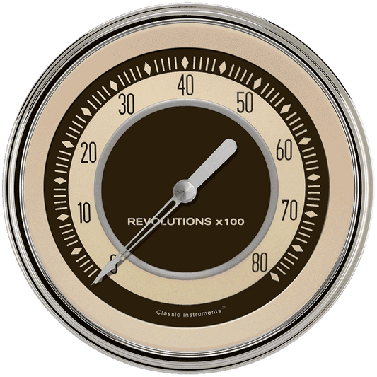 Classic Instruments NT71SLC Nostalgia VT - Tachometer 8K RPM 4-5/8"