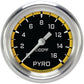 Classic Instruments AX398YAPF Autocross Yellow 2 5/8" Exhaust Gas Temp. Gauge
