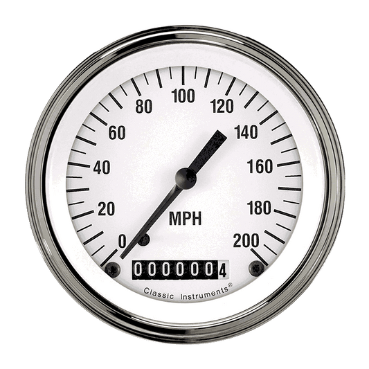 Classic Instruments WH57SLF White Hot - Speedometer Gauge 3-3/8"