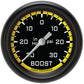 Classic Instruments AX341YBPF Autocross Yellow 2 5/8" Boost/Vac Gauge