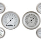Classic Instruments CW01SLF Classic White - 6 Gauge Set 3-3/8" Speedo & Tacho, 2-1/18" Fuel, Oil, Temp, Volts