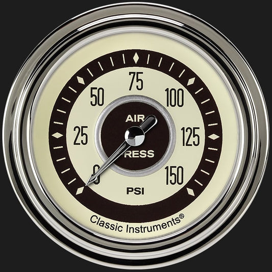 Classic Instruments NT318SLC Nostalgia VT 2 5/8" Air Pressure Gauge