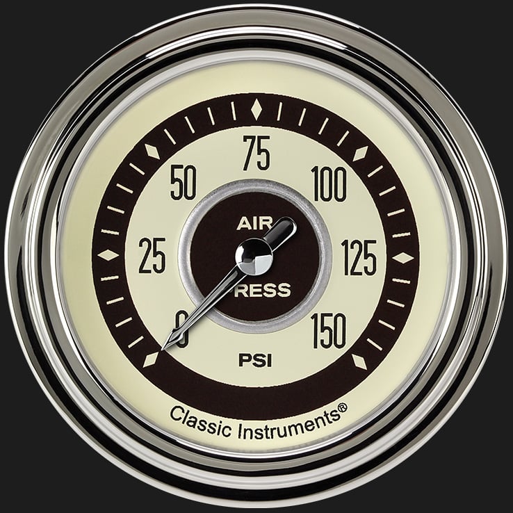 Classic Instruments NT318SLC Nostalgia VT 2 5/8" Air Pressure Gauge