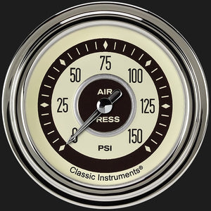 Classic Instruments NT318SLC Nostalgia VT 2 5/8" Air Pressure Gauge