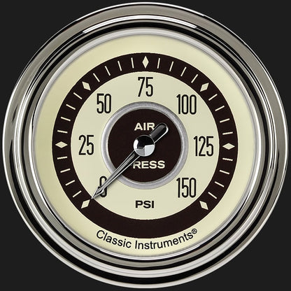 Classic Instruments NT318SLC Nostalgia VT 2 5/8" Air Pressure Gauge