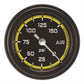 Classic Instruments AX118YBLF Autocross Yellow - Air Pressure Gauge Full Sweep 2-1/8"