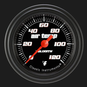 Classic Instruments VS199BBLF Velocity Black 2 1/8" Outside Air Temp. Gauge