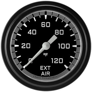 Classic Instruments AX399GBLF Autocross Gray 2 5/8" ExternalAir Temp. Gauge