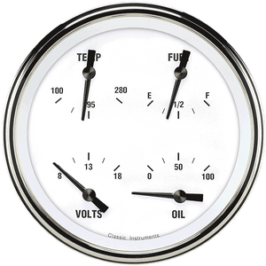 Classic Instruments WH78SLF White Hot 4 - 5/8" Quad fuel 0
