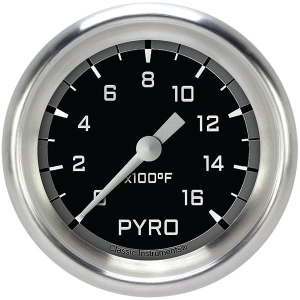 Classic Instruments AX398GAPF Autocross Gray 2 5/8" Exhaust Gas Temp. Gauge